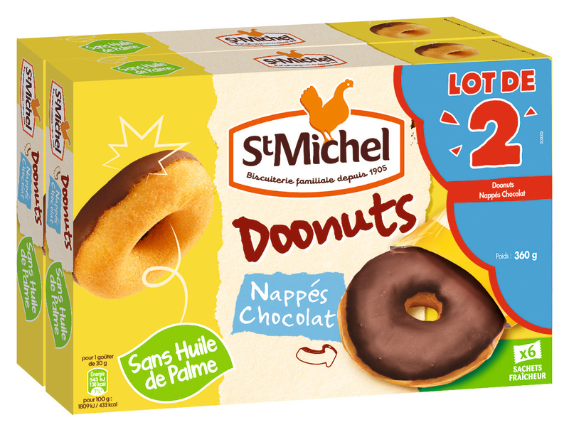 DOONUTS NAPPÉS CHOCOLAT St Michel