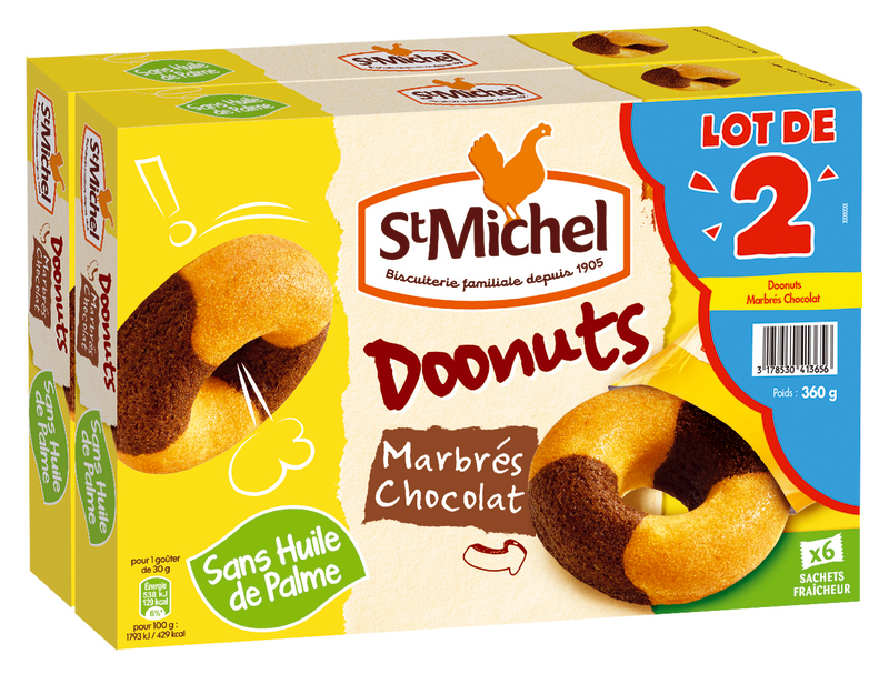 DOONUTS MARBRÉS St Michel