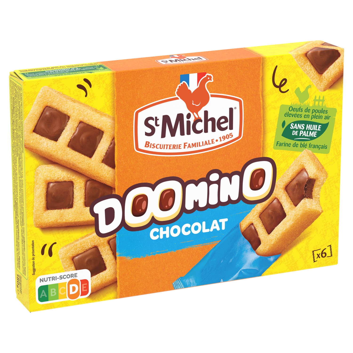 Biscuits chocolat doomino ST MICHEL
