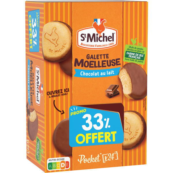 Galette moelleuse chocolat au lait