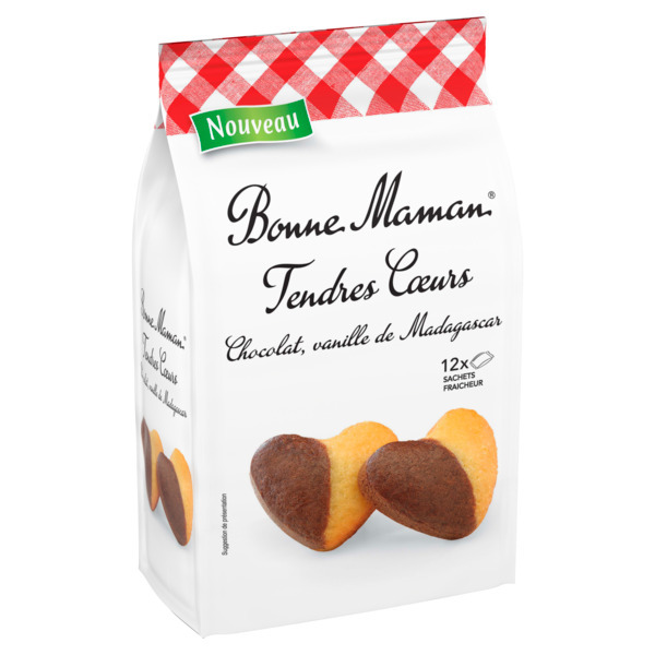 MADELEINES TENDRES COEURS MARBRÉES CHOCOLAT
