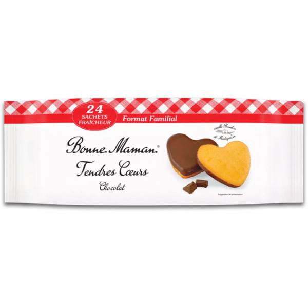 MADELEINES TENDRES COEURS NAPPÉES CHOCOLAT
