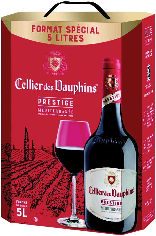  IGP (1) MÉDITERRANÉE “CELLIER DES DAUPHINS PRESTIGE” code EAN 3179075023737 
