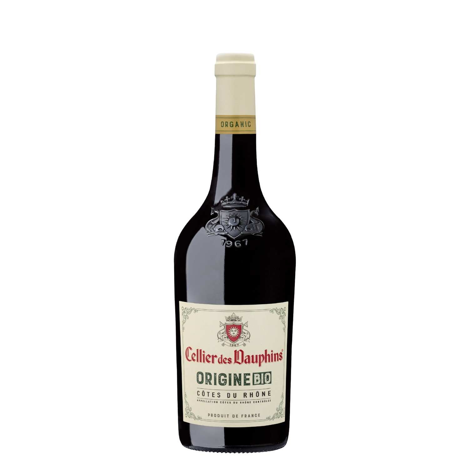 Vin rouge bio Côtes du Rhône 2016 CELLIER DES D...