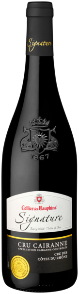 CELLIER DES DAUPHINS SIGNATURE AOP CAIRANNE ROUGE
 code EAN 3179075028831 