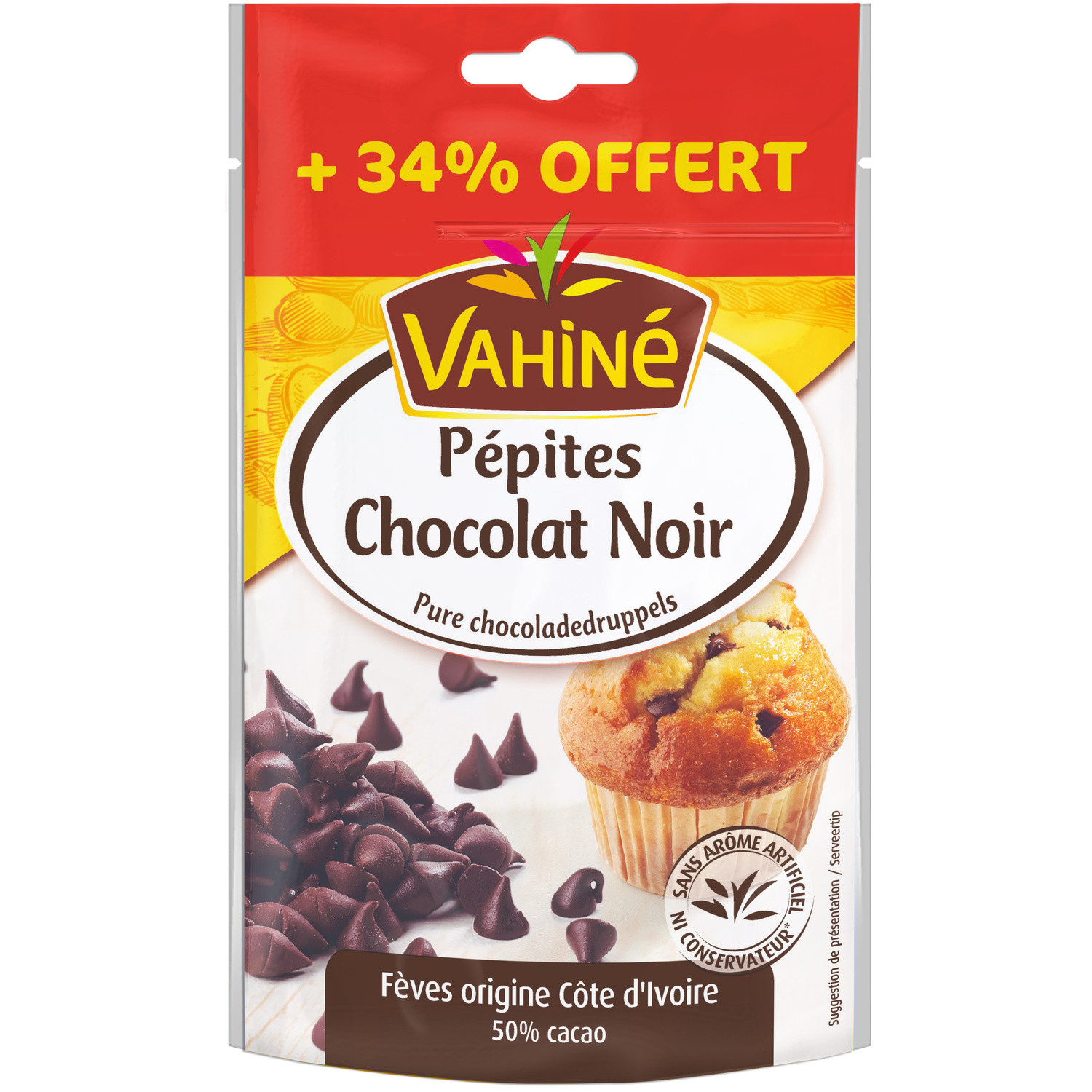 Pépites chocolat noir VAHINE