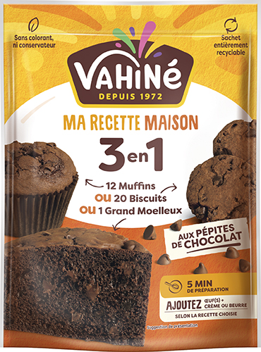 Préparation 3en1 moelleux muffins biscuits AUX ...