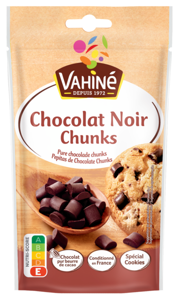 VAHINÉ PÉPITES CHUNKS DE CHOCOLAT NOIR
VAHINÉ code EAN 3179142787203 