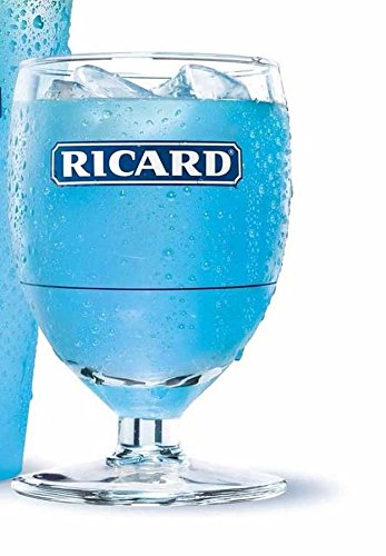6 verres ballon ricard bleu 17 cl