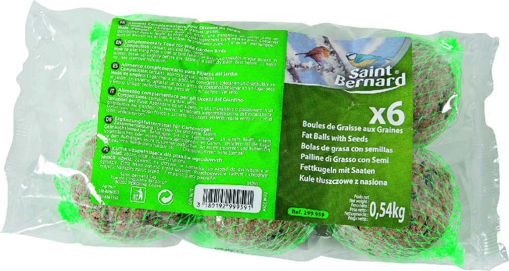 LOT 6 BOULES DE GRAISSES