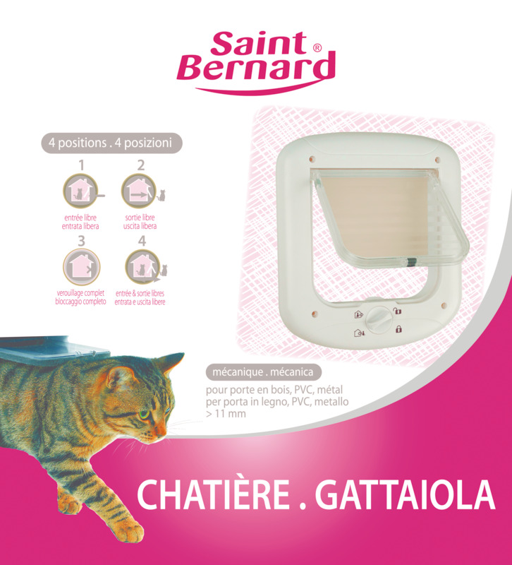 CHATIÈRE BLANCHE 4 POSITIONS SAINT BERNARD