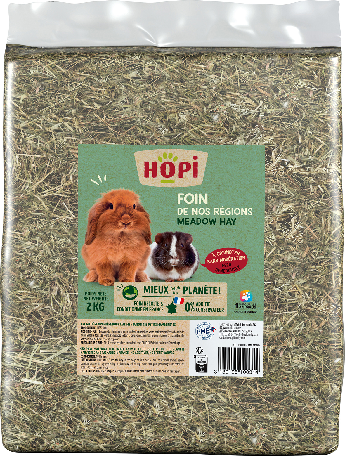 HOPI FOIN DE NOS RÉGIONS code EAN 3180195100314 