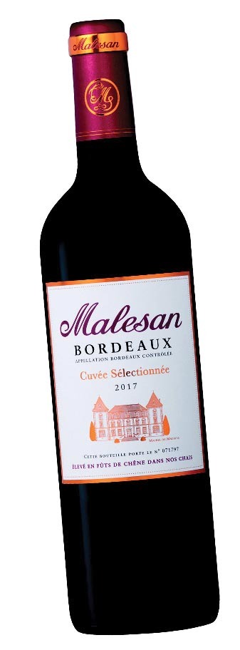  A.O.C(2) BORDEAUX MALESAN ROUGE 2017 code EAN 3180280413534 