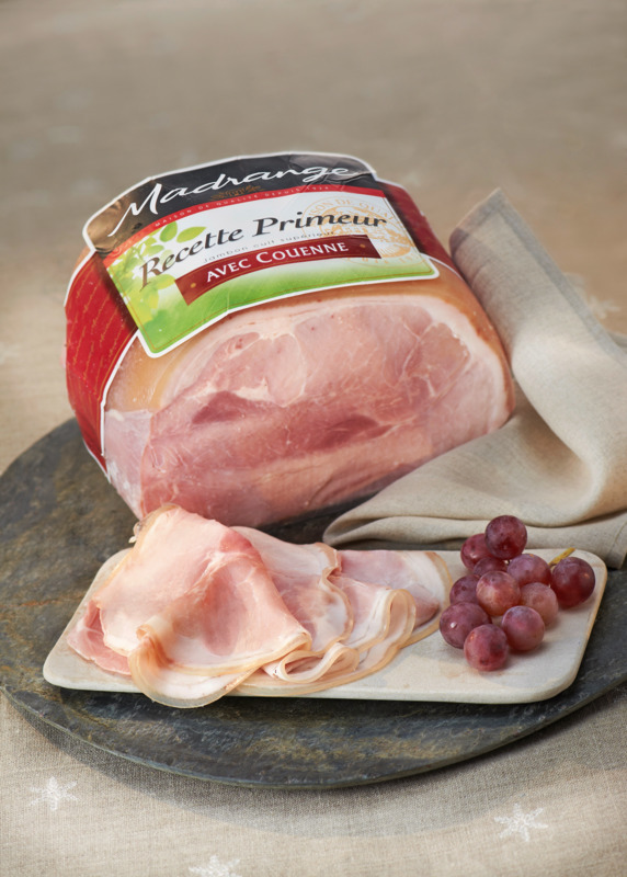 JAMBON CUIT SUPÉRIEUR PRIMEUR AVEC COUENNE NATU...