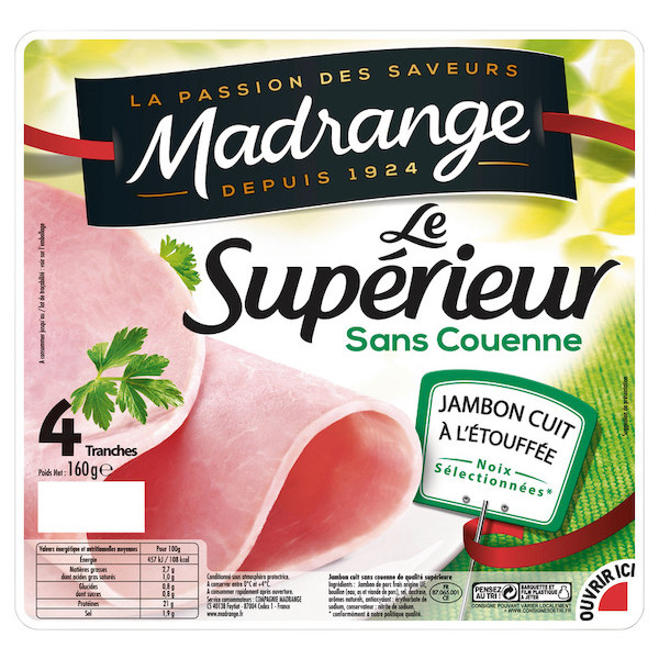 Jambon Le Supérieur cuit à l'étouffée