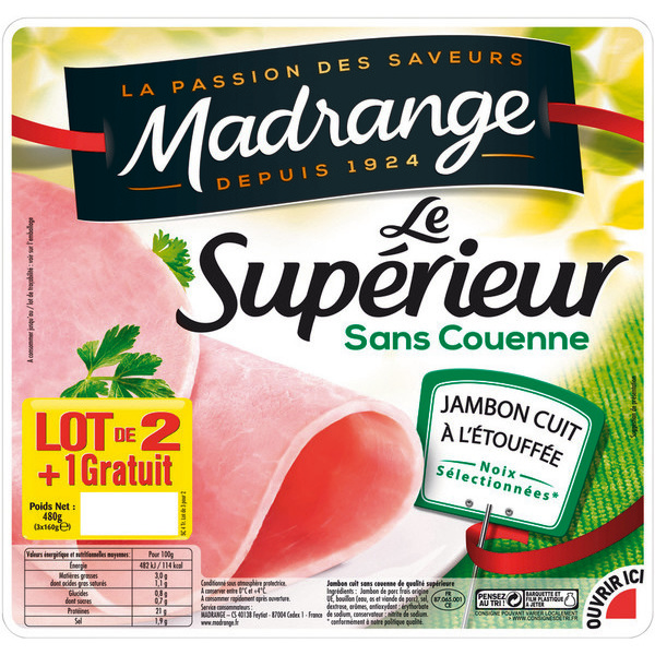 Jambon cuit à l'étouffée Le Supérieur