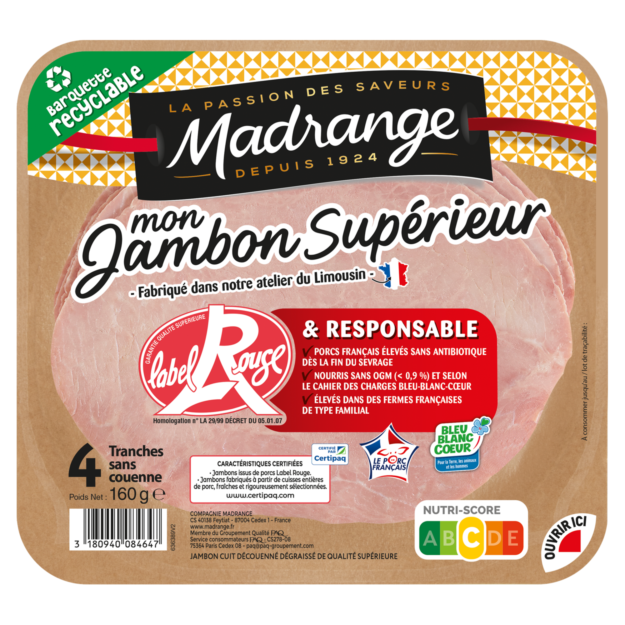 Mon Jambon Supérieur Label Rouge
