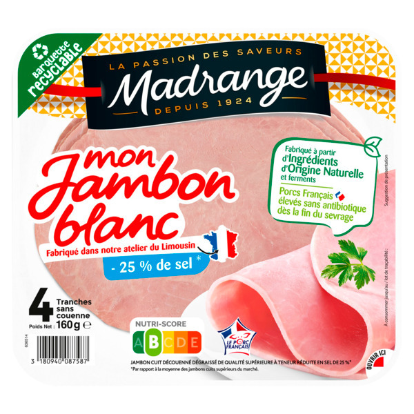  Mon Jambon Blanc Madrange code EAN 3180940087587 