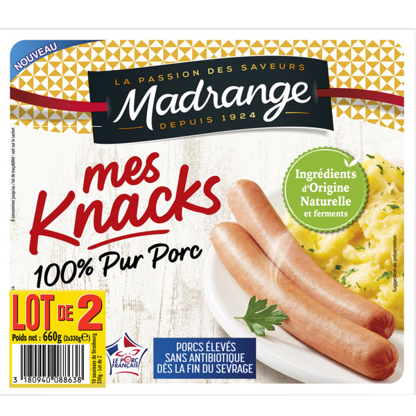 Knacks 100% pur porc