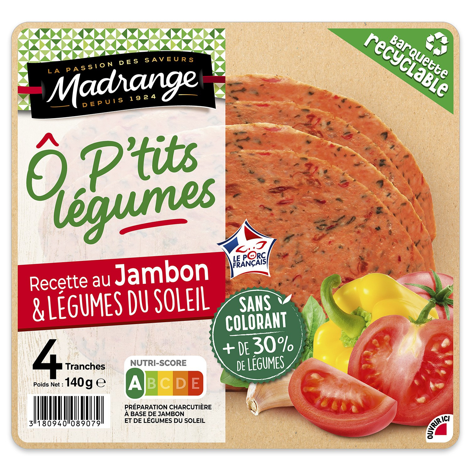 Jambon O'ptits légumes du soleil MADRANGE