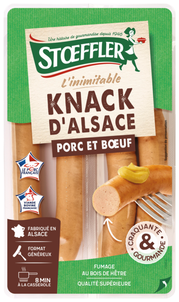 KNACKS D'ALSACE PORC ET BOEUF 
