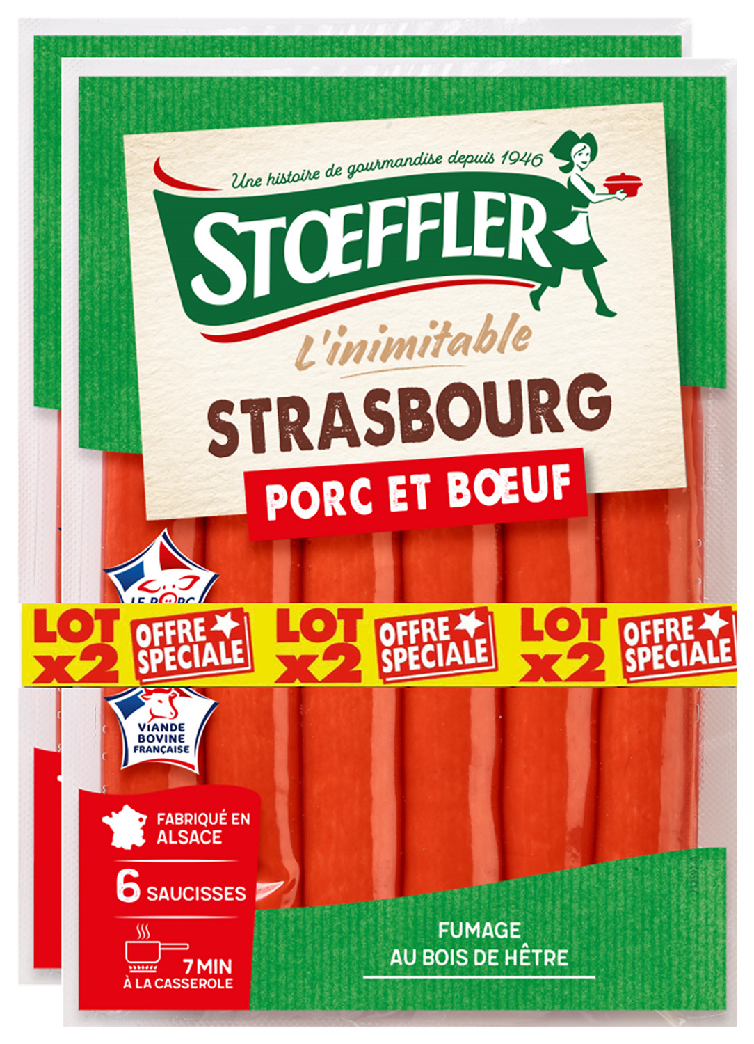  SAUCISSES STOEFFLER code EAN 3180950008893 