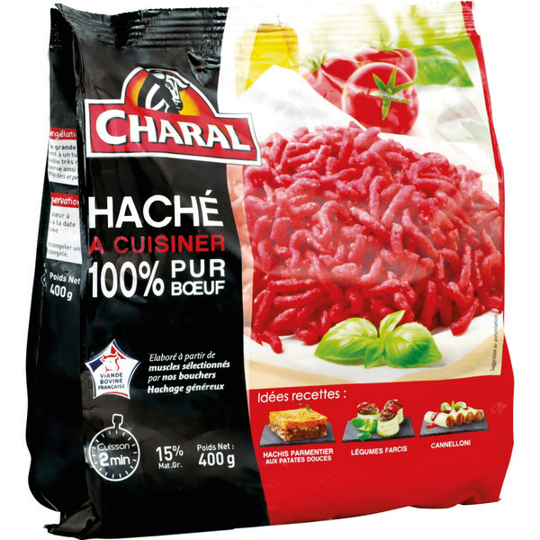 HACHÉ À CUISINER 100 % PUR BŒUF CHARAL