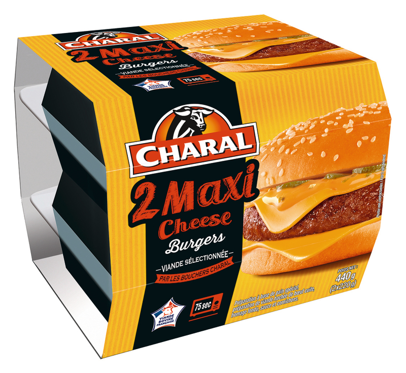 2 BURGERS MAXI CHEESE Charal