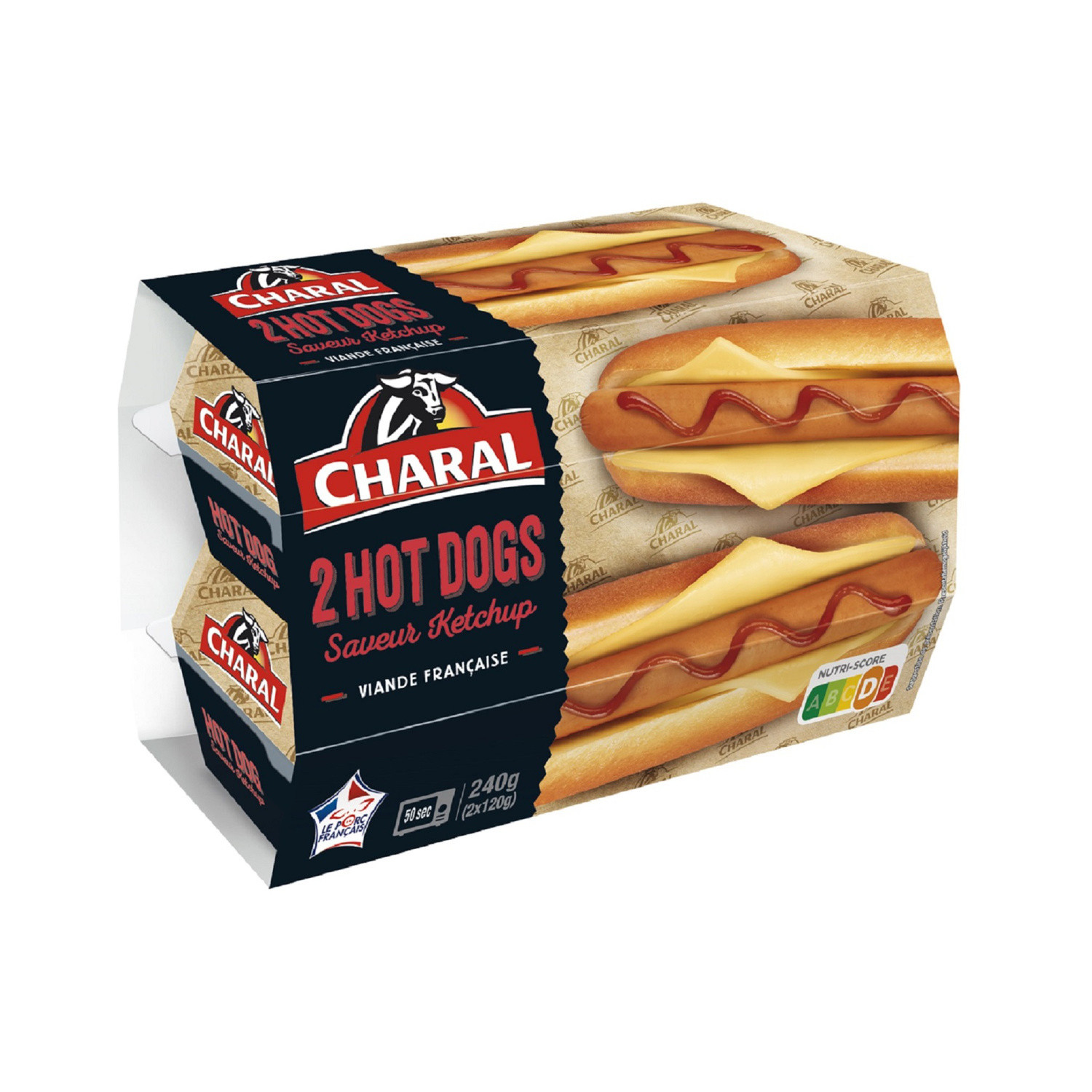 Hot Dogs saveur ketchup CHARAL