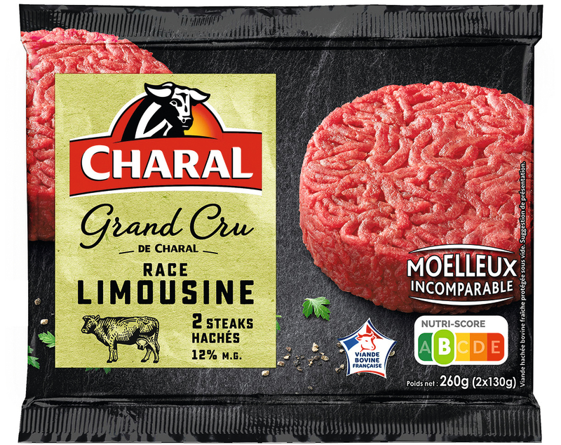 VIANDE BOVINE: 2 STEAKS HACHES L'ATELIER RACE L...