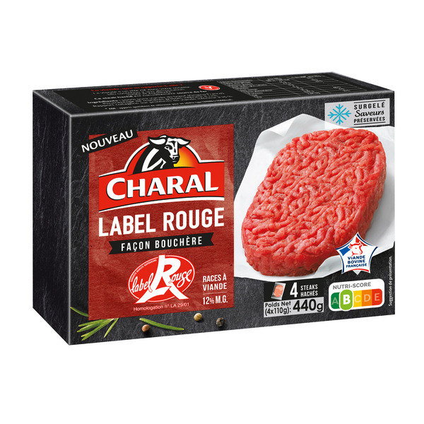 Steaks hachés Label Rouge Surgelés