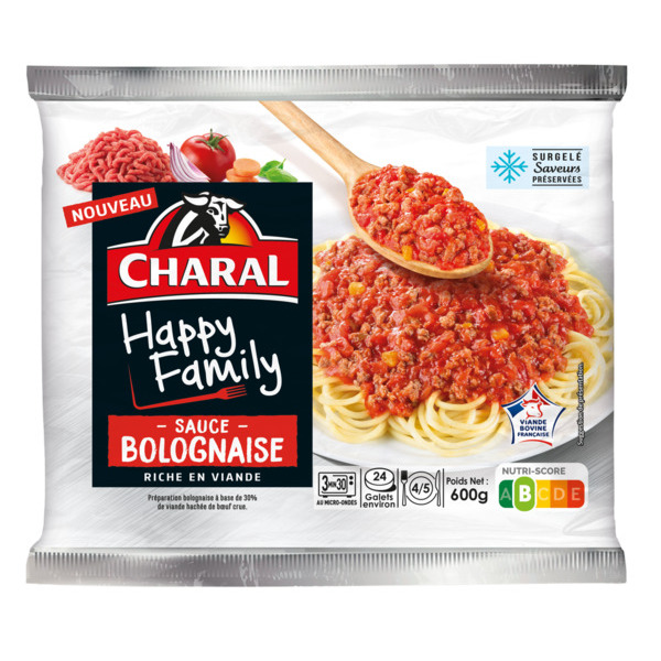 Haché moëlleux bolognaise Happy family