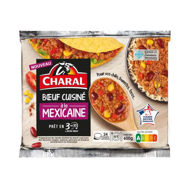 HACHÉ CUISINÉ À LA MEXICAINE SURGELÉ 
