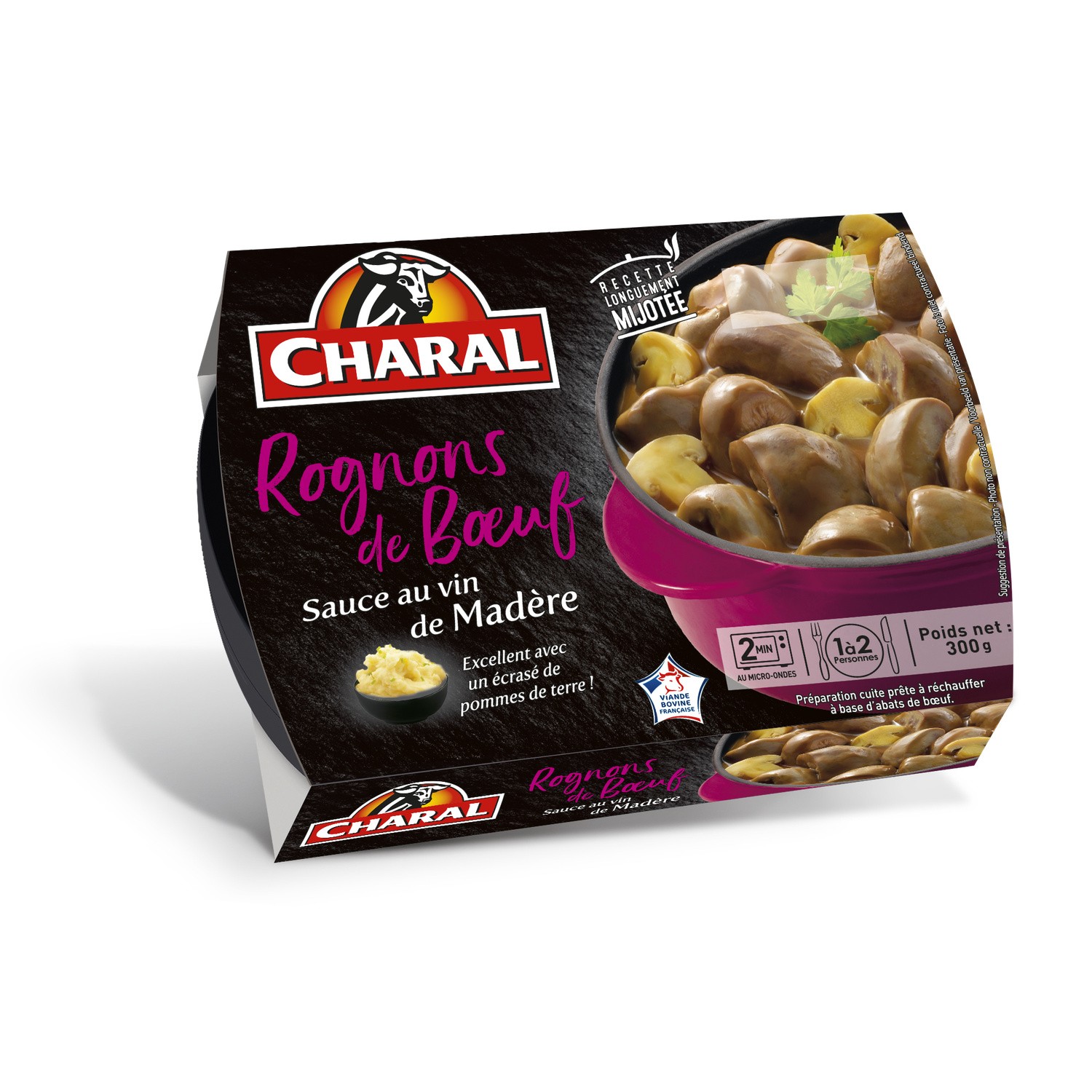 CHARAL Plats cuisinés rognons au madère CHARAL code EAN 3181238930004 