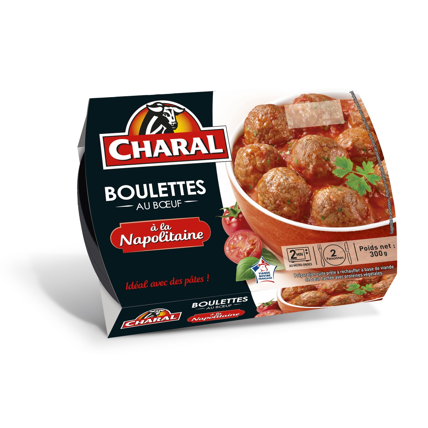 Plat cuisiné boulettes napolitaine CHARAL