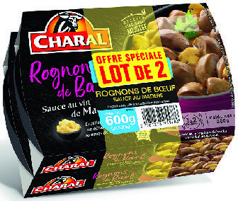  ROGNONS DE BOEUF SAUCE MADÈRE  “CHARAL” code EAN 3181238955786 