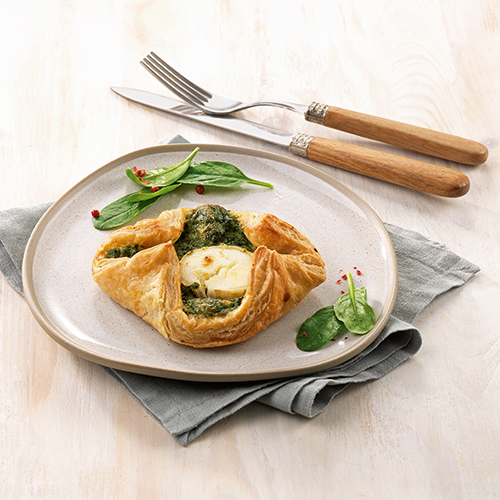  PANIER FEUILLETÉ AU CHÈVRE SAINTE-MAURE ET ÉPINARDS code EAN 3181580226664 