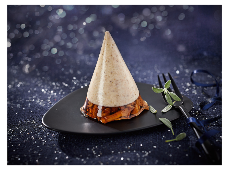 CÔNE MOUSSE DE CHAMPIGNONS SUR SON LIT DE GIROLLES  3181580279356 (3181580279356)