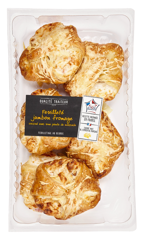  FE 6 FEUILLETÉS JAMBON FROMAGE  code EAN 3181580280666 