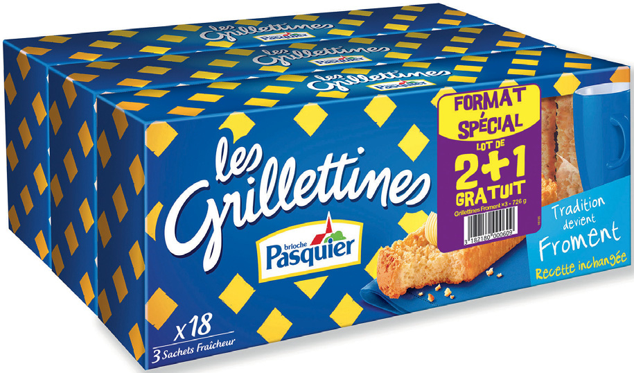  “GRILLETINES DE PASQUIER” code EAN 3182180000609 