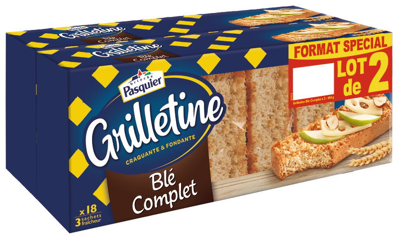 GRILLETINE BLÉ COMPLET Pasquier