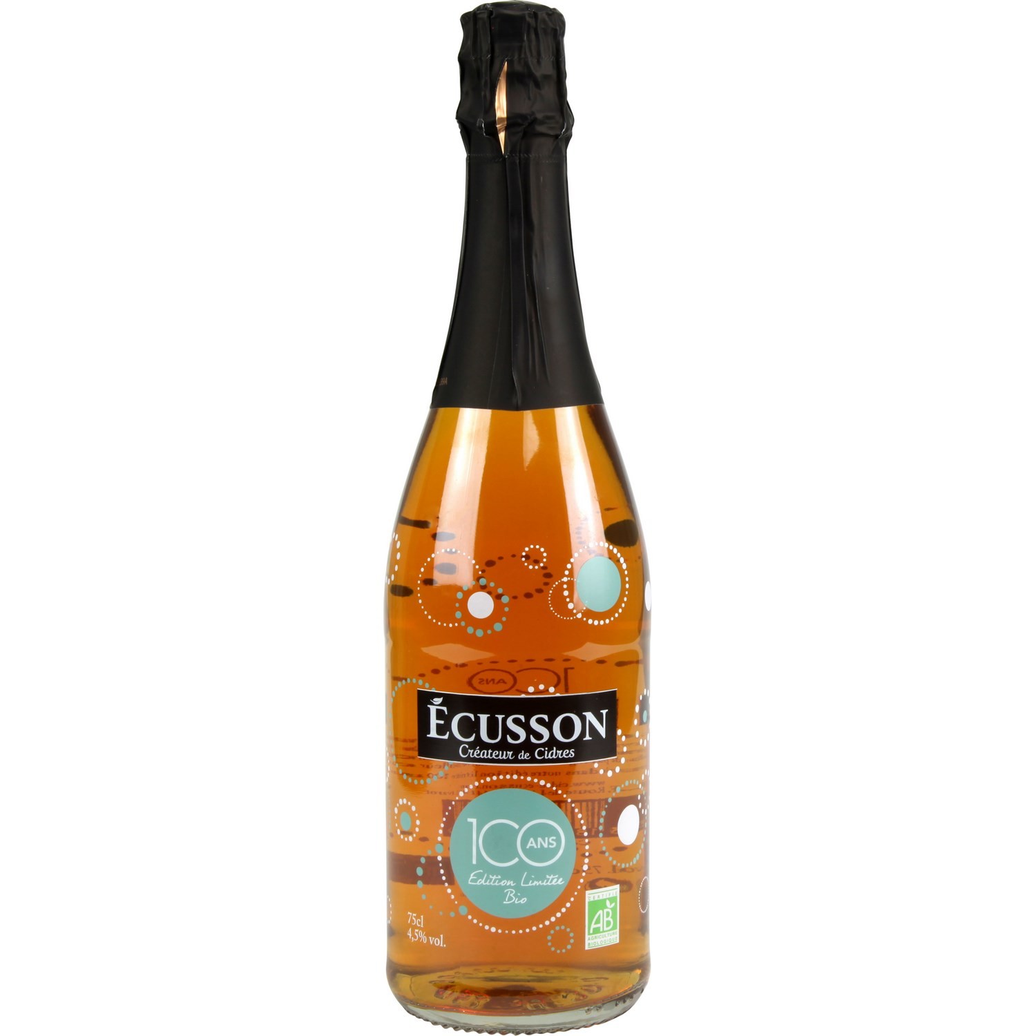 Cidre bio édition limitée 100 ans ECUSSON