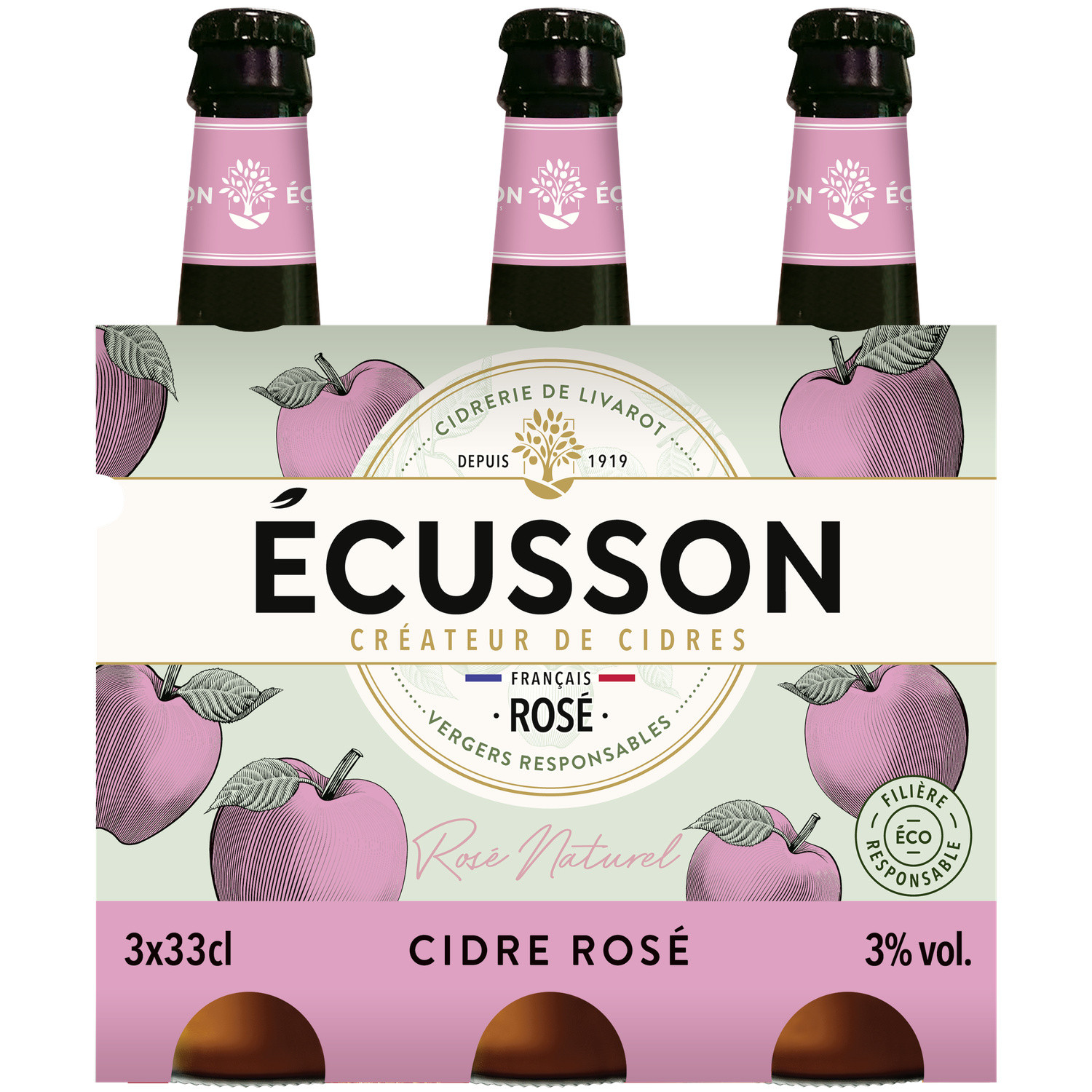 Cidres rose naturel ECUSSON