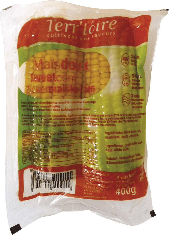  MAÏS DOUX SOUS-VIDE 400G TERR'LOIRE code EAN 3182340511211 