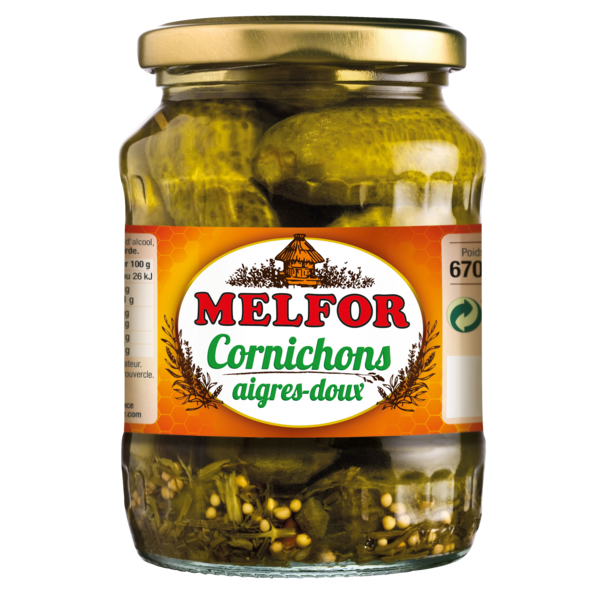 CORNICHONS AIGRES-DOUX 
