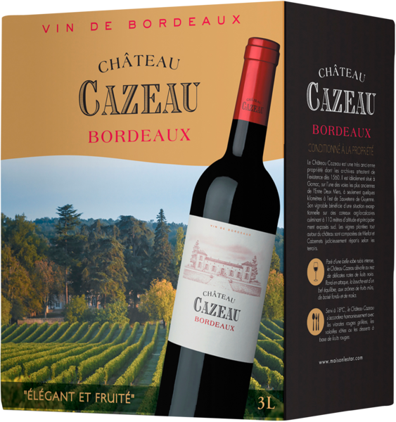 CHÂTEAU CAZEAU A.O.P. Bordeaux code EAN 3182520171099 