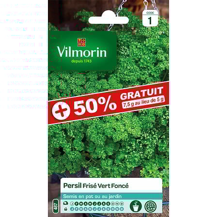 Sachet graines Persil frisé vert foncé +50% GRA...