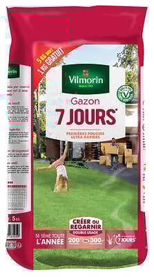 Gazon 7 jours - 5kg + 1kg gratuit