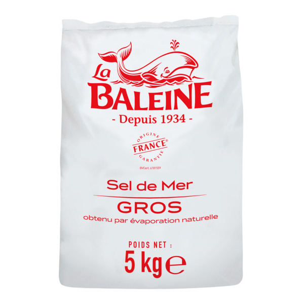 LA BALEINE GROS SEL DE MER 
 code EAN 3183280012912 