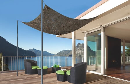 Filet d'ombrage bicolore réversible - Gris fonc...